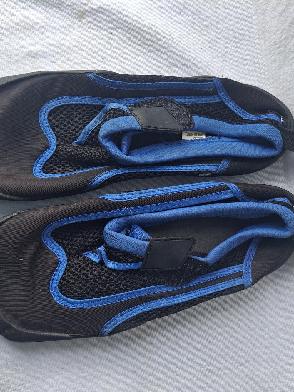 Men's Black & Blue Water Shoes - Lightweight Slip-On